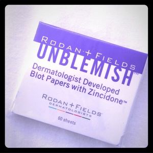 Rodan and Fields unblemish blotting paper